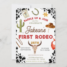 Niños Mi primer novio de Rodeo Primer cumpleaños