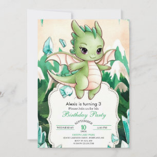 Invitación Niños míticos Dragon Cumpleaños