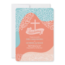 Niños Naranja y azul con cristianismo cruzado