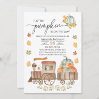Niños Pequeño tren de calabaza Baby Shower