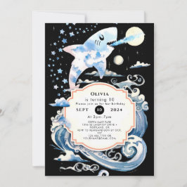 Invitación Niños subacuáticos encantados Cumpleaños del Tibur