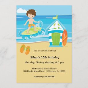 Invitación Niños surfistas