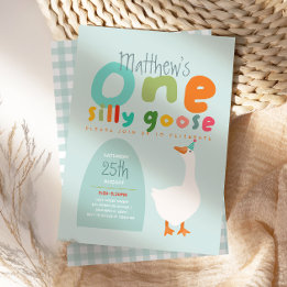 Invitación Niños Un primer cumpleaños de color azul dulce