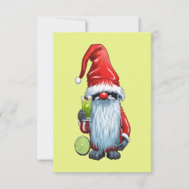 Invitación Nisse Gnome Gonk Nórdico Lleva Un Vaso De ‎ Lime