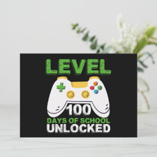Invitación Nivel 100 Días De Escuela Desbloqueado Videojuego 