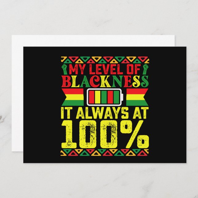 Invitación Nivel De Negra Historia Negra De Junte (Anverso / Reverso)