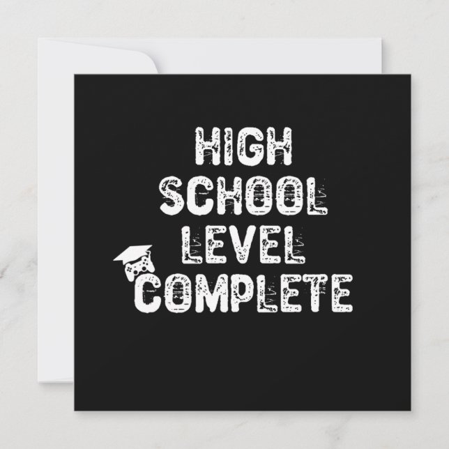 Invitación Nivel de secundaria completado (Anverso)