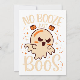 Invitación No a Booze, solo a Boos Halloween