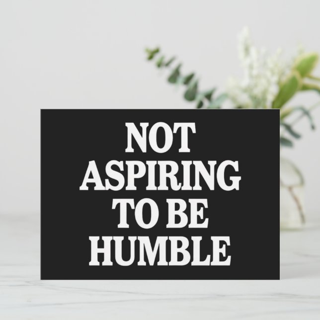 Invitación No aspira a ser humilde feminista Kamala Harris (Anverso de pie)