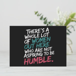 Invitación No aspira a ser humilde feminista Kamala Harris