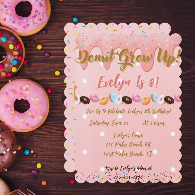Invitación No crezca Chicas, no haga fiesta de cumpleaños tem (Subido por el creador)