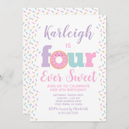 Invitación No cuatro veces dulce