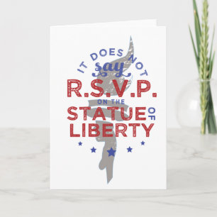 Invitación No Dice RSVP en la Estatua de la Libertad
