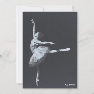 Invitación No Drama, Solo Libertad, Bailarina Negra y Blanca