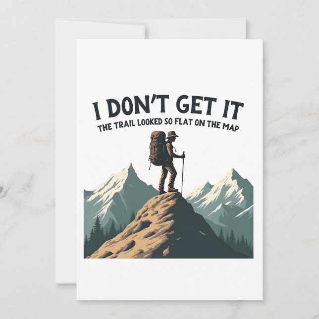 Invitación No entiendo el sendero que se ve tan plano (Anverso)