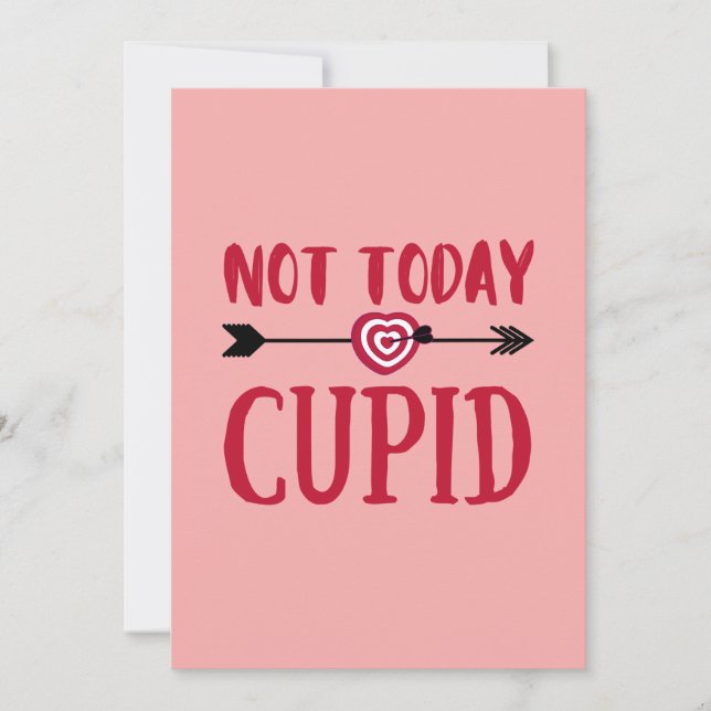 Invitación No es cupido hoy (Anverso)