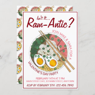 Invitación ¿No es El día de San Valentín Ram-antic (romántico