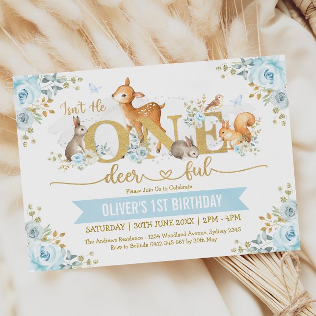 Invitación ¿No es el primer cumpleaños de Boy Woodland? (Subido por el creador)