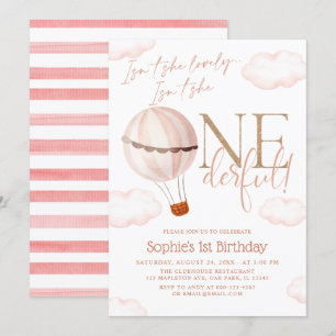 Invitación ¿No es ella maravillosa el primer cumpleaños del g