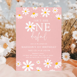 Invitación ¿No es ella un maravilloso cumpleaños del Boho Ros