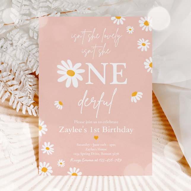 Invitación ¿No es encantadora? ¿No es un cumpleaños maravillo (Subido por el creador)