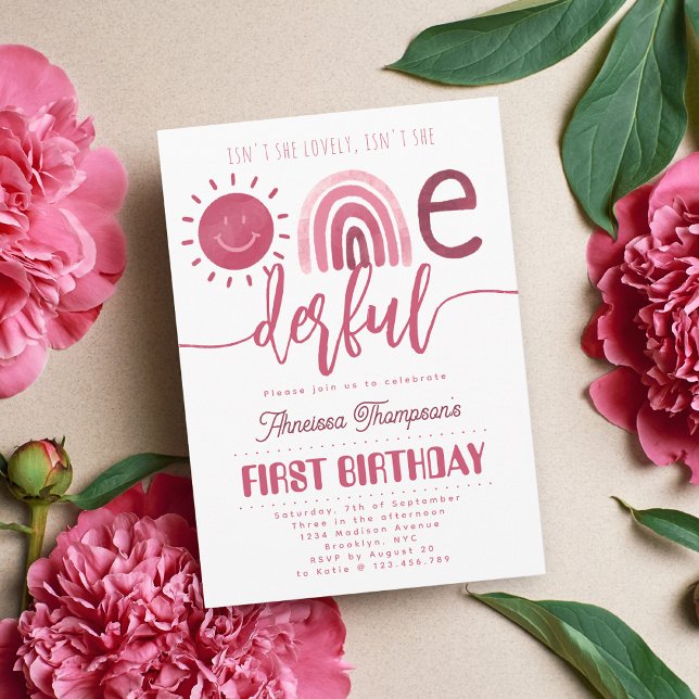 Invitación ¿No es hermosa el maravilloso cumpleaños del arcoi (Subido por el creador)