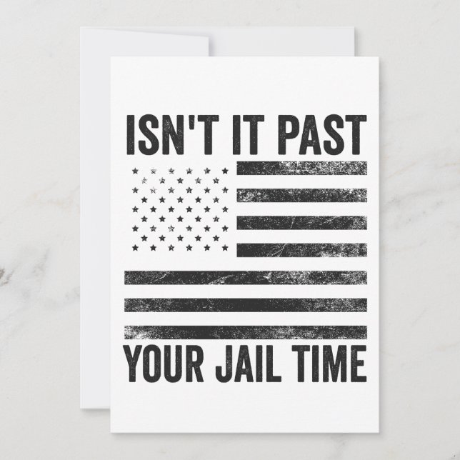 Invitación ¿No es hora de que cumplas tu condena Patriota Ame (Anverso)