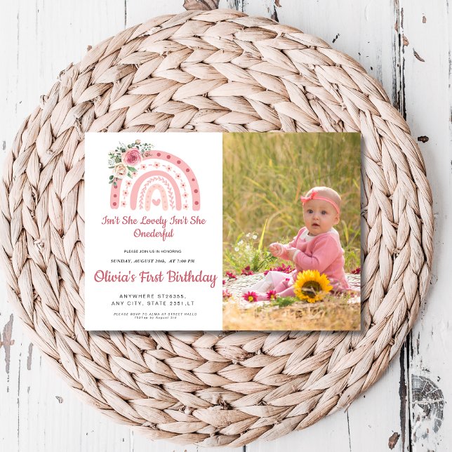 Invitación ¿No es maravillosa foto del cumpleaños arcoiris? (Subido por el creador)