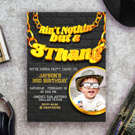 Invitación No es nada más que un Thang - Hip Hop con foto