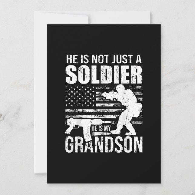 Invitación No Es Sólo Un Soldado, Es Mi Abuelo Militar (Anverso)