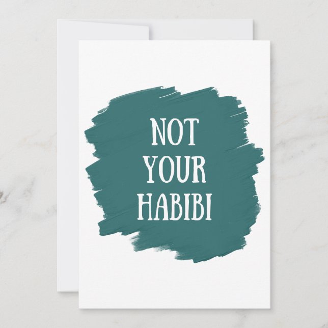 Invitación No es tu Habibi (Anverso)