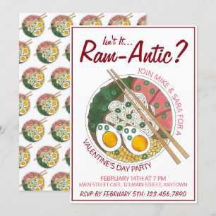 Invitación ¿No es un Día de San Valentín Ram-ántico (Romántic