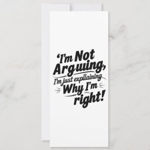 Invitación "No Estoy Discutiendo Invitación"