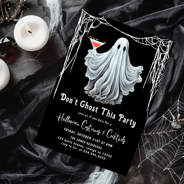 Invitación No Fantaseen Este Halloween Adulto Fiesta (Subido por el creador)