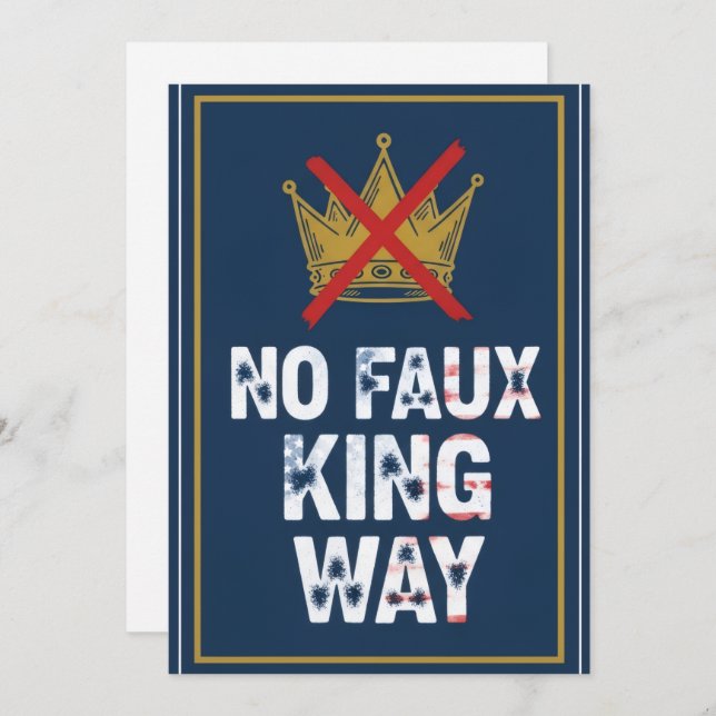 Invitación No Faux King Way (Anverso / Reverso)
