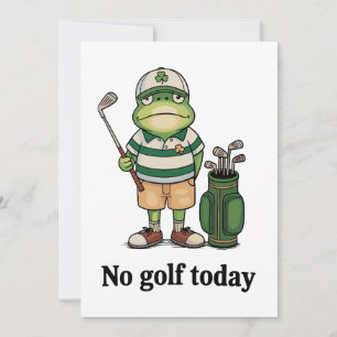 Invitación No Golf Hoy Rana Día del Padre Papá Abuelo