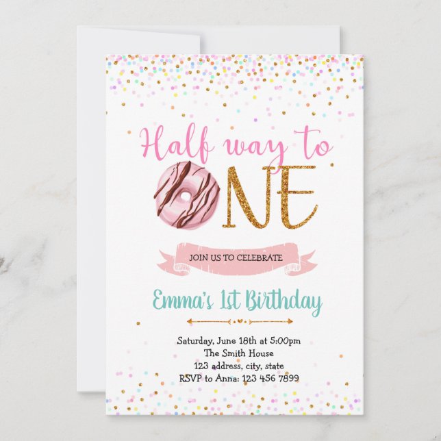 Invitación No hay lugar para un tema de cumpleaños (Anverso)