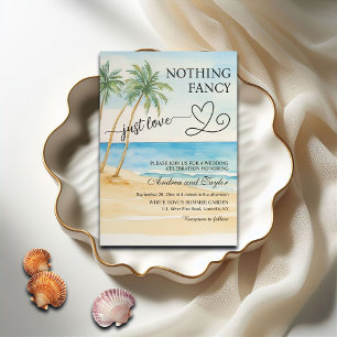Invitación No hay nada de excepcional sólo amor por la playa 