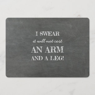 Invitación No hay propuesta para una dama de honor con armas 