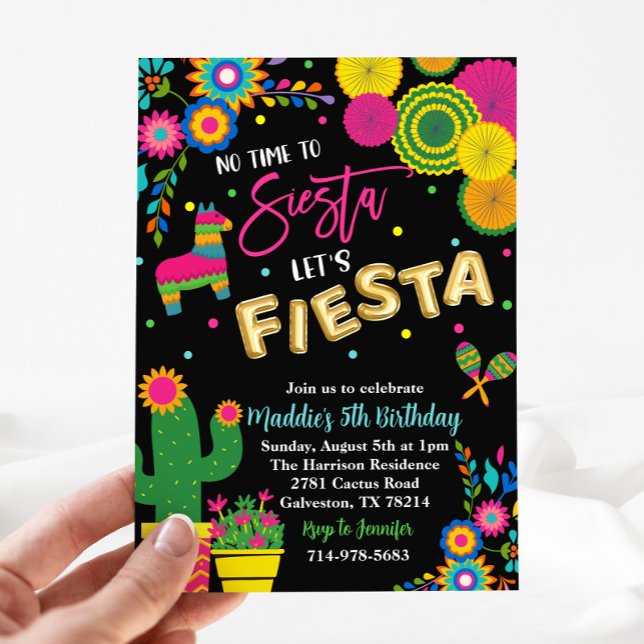 Invitación No hay tiempo para la siesta Fiesta Cumpleaños (Subido por el creador)