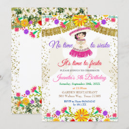 Invitación No hay tiempo para la siesta Fiesta de cumpleaños