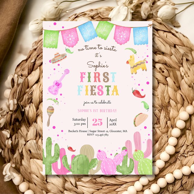 Invitación No hay tiempo para la siesta fiesta mexicana de pr (Subido por el creador)
