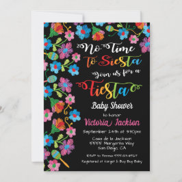 Invitación No hay tiempo para siesta Fiesta mexicana bordado