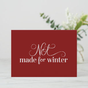 Invitación No Hecho Para Invierno Temporada Acogedora Navidad