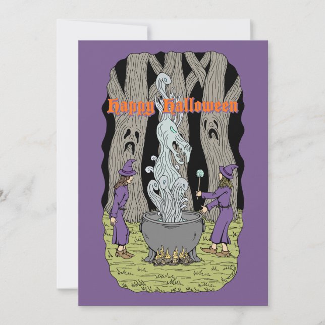 Invitación No Lo Que Esperaban Feliz Halloween (Anverso)