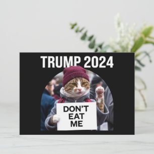 Invitación No me comas gatos para Trump 2024