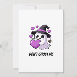 Invitación No Me Ghostees Gráfico de Fantasma de Halloween Ad