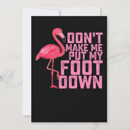 Invitación No me hagas bajar el pie por el flamenco