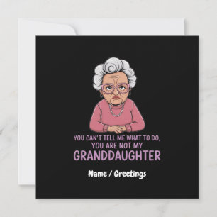 Invitación No me puedes decir que no eres mi nieta