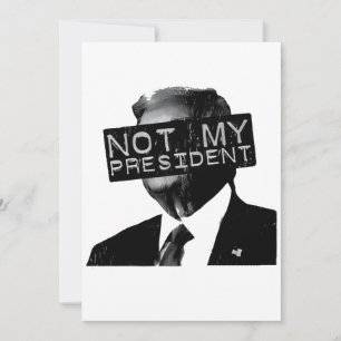 Invitación No mi presidente contra Trump Inaguración liberal